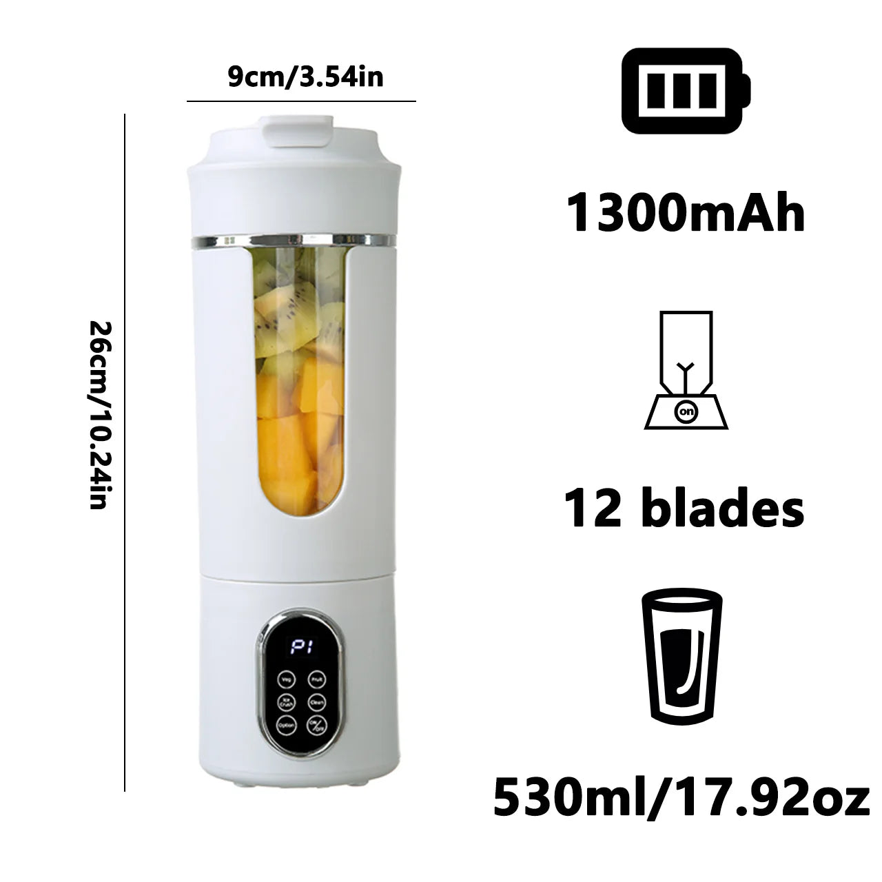 BlendPro 530ML Smart Wireless Juicer