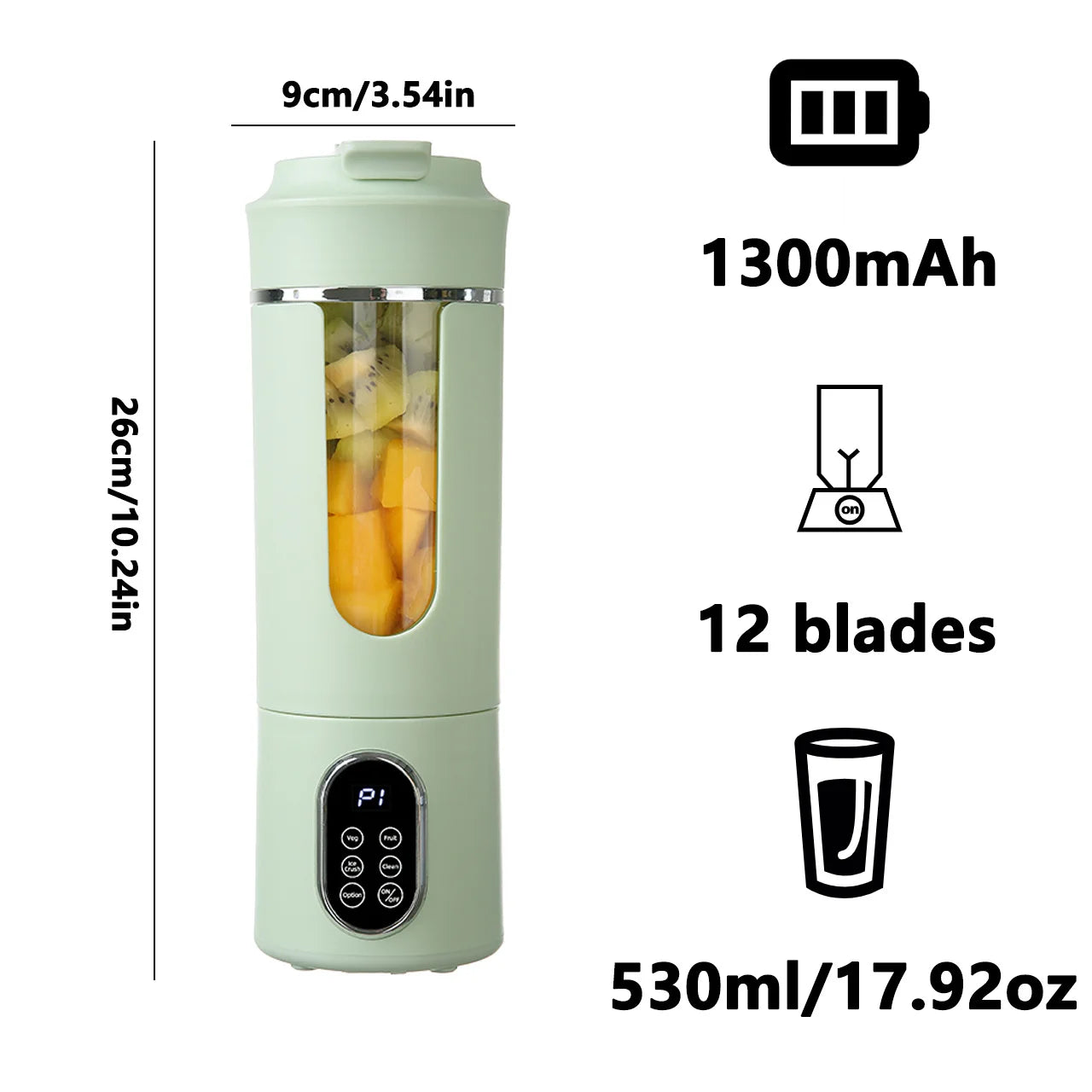 BlendPro 530ML Smart Wireless Juicer